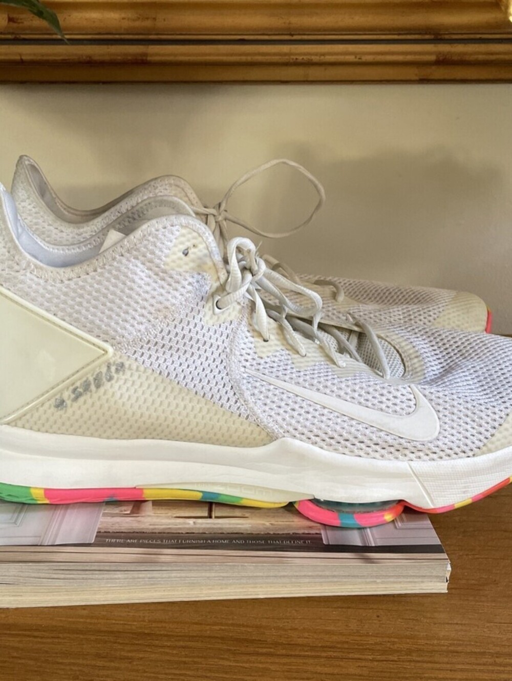 Nike LeBron Witness Multi Camo Game Worn By Deandre Ayton 18